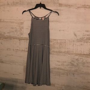 Mossimo black and white striped dress